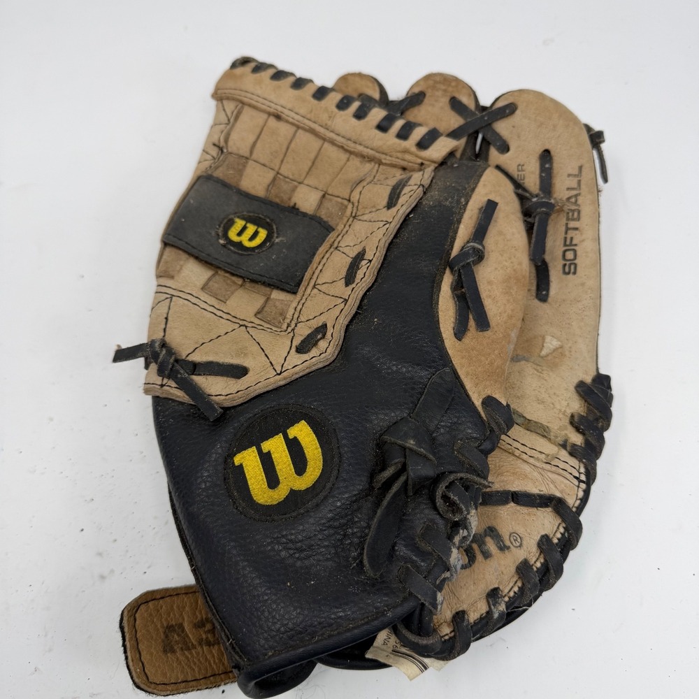 Wilson A360 Softball Glove 13 Inch Black Tan Leather RHT A0360 ES13